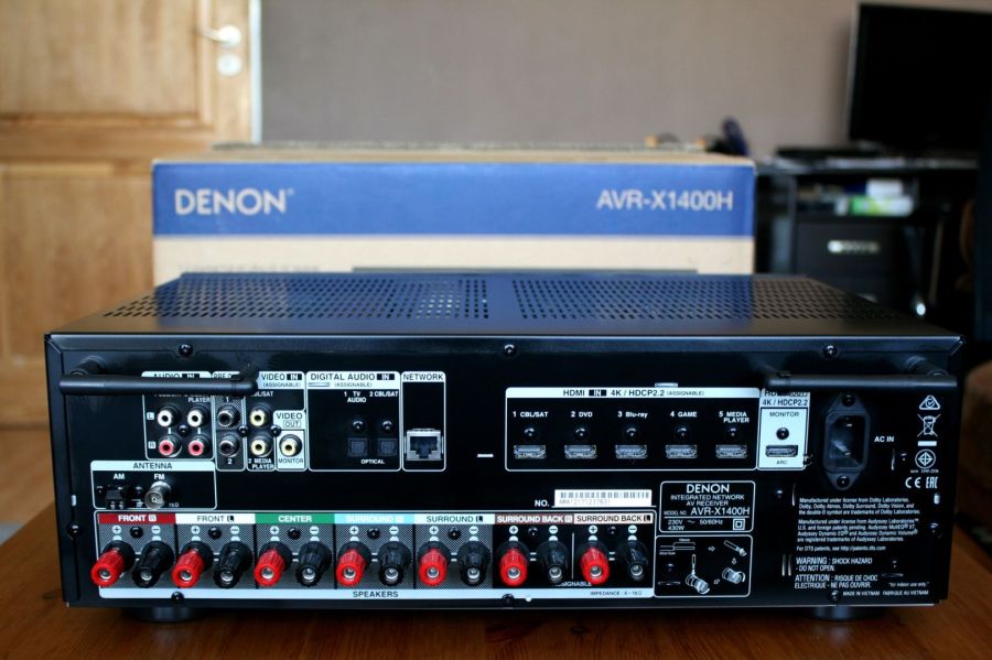 Amplituner Denon X 1400 Atmos wzmacniacz WiFi USB HDMI 2.2: zdjecie 99393371
