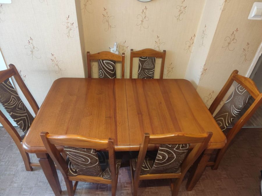 Sprzedam stół drewniany + 6 krzeseł: zdjecie 99393643