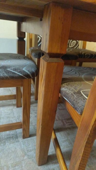 Sprzedam stół drewniany + 6 krzeseł: zdjecie 99393646