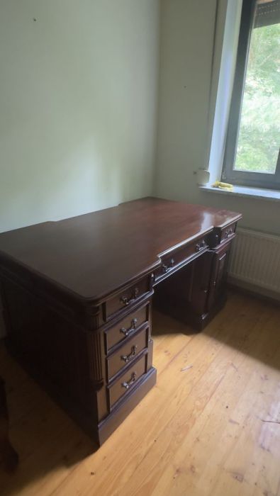 Mebli biurko biblioteka kredens lite drewno antyk: zdjecie 99408959