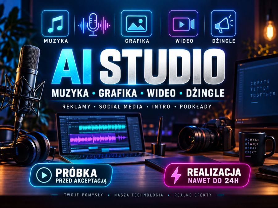 AI Studio  muzyka, grafika, wideo, reklamy, jingl: zdjecie 99410141