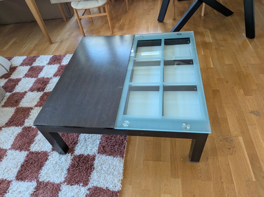Stolik kawowy 100x100 dwie szuflady: zdjecie 99413626