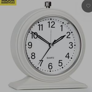 Sprzedam nowy klasyczny biały budzik retro minimalistyczna elegancja: zdjecie 66532809