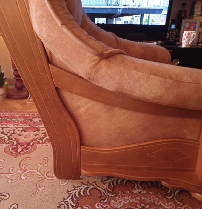 Rozkładana sofa z dwoma fotelami: zdjecie 99415835