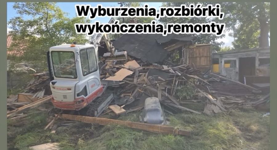 Wyburzenia,rozbiórki,prace ziemne: zdjecie 99415871