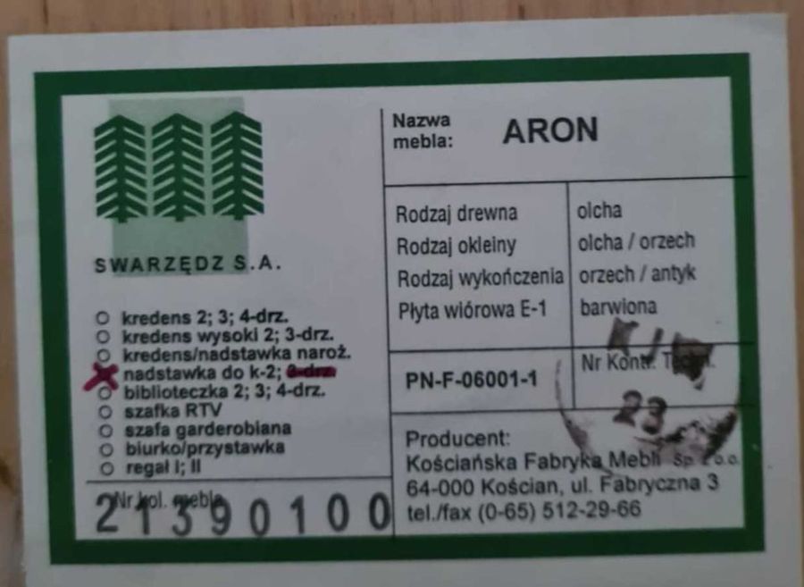 Kredens komoda firmy Swarzędz Aron: zdjecie 99415925
