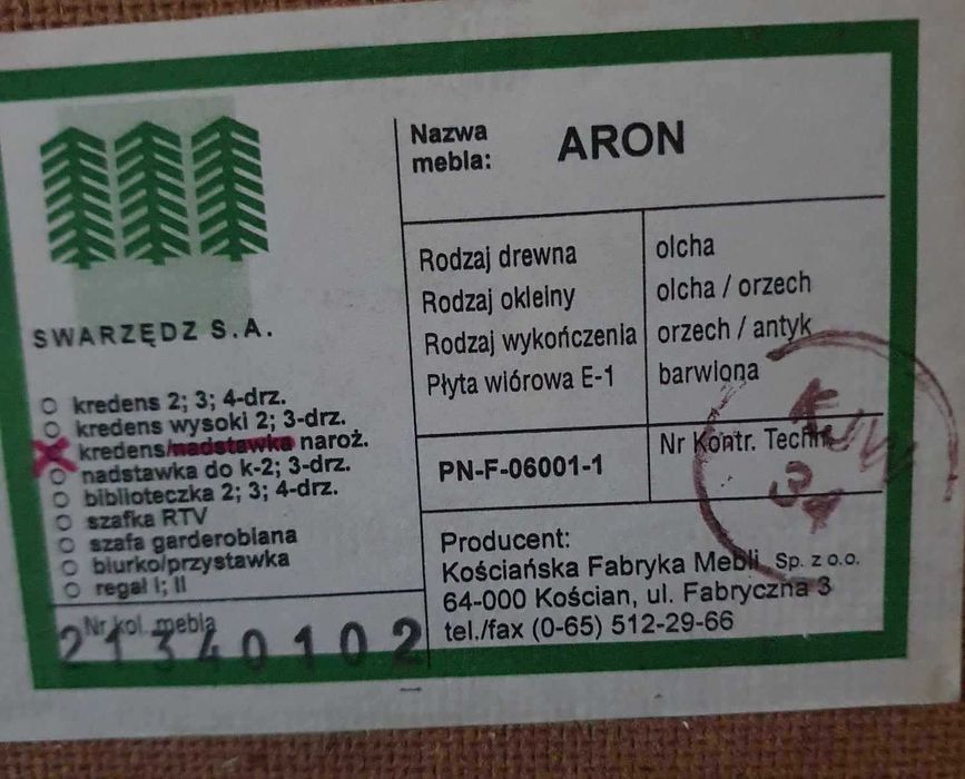 Szafka narożna firmy Swarzędz: zdjecie 99415929