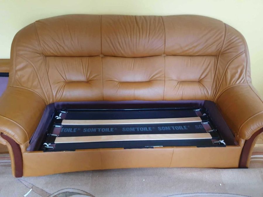 Sofa trzy osobowa z funkcją spania: zdjecie 99415935