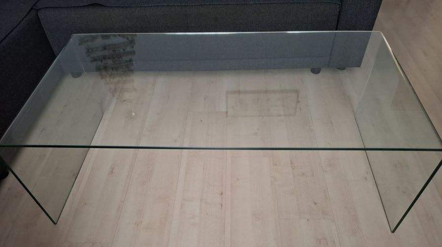 Ława szklana gięte szkło nowoczesna 60x120 cm: zdjecie 99416820