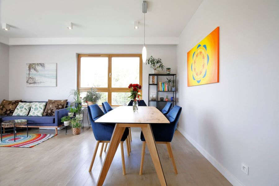 Apartament 3-pok w Mila Baltica, zieleń za oknami