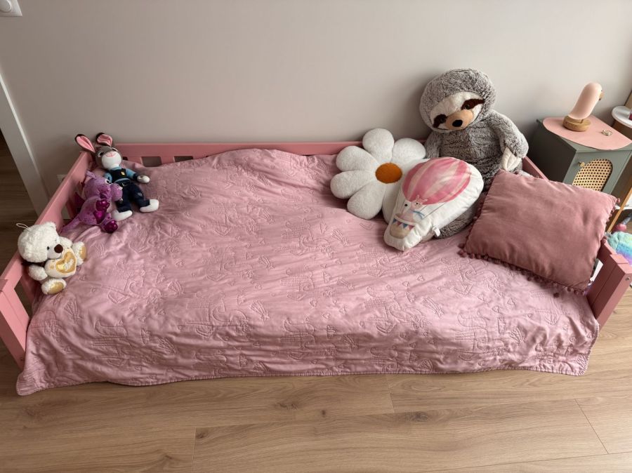 łóżko dziecięce różowe 190x90: zdjecie 99435043