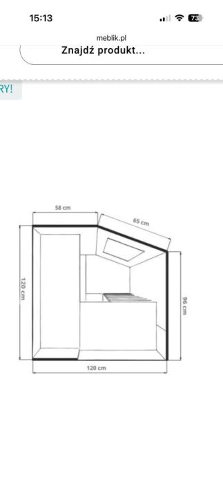 Meblik garderoba/ szafa narożna biała NOWA: zdjecie 99436085