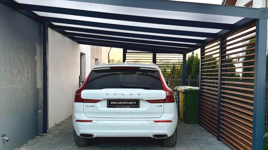 Wiata zadaszenie carport aluminiowy przyścienny: zdjecie 99437183