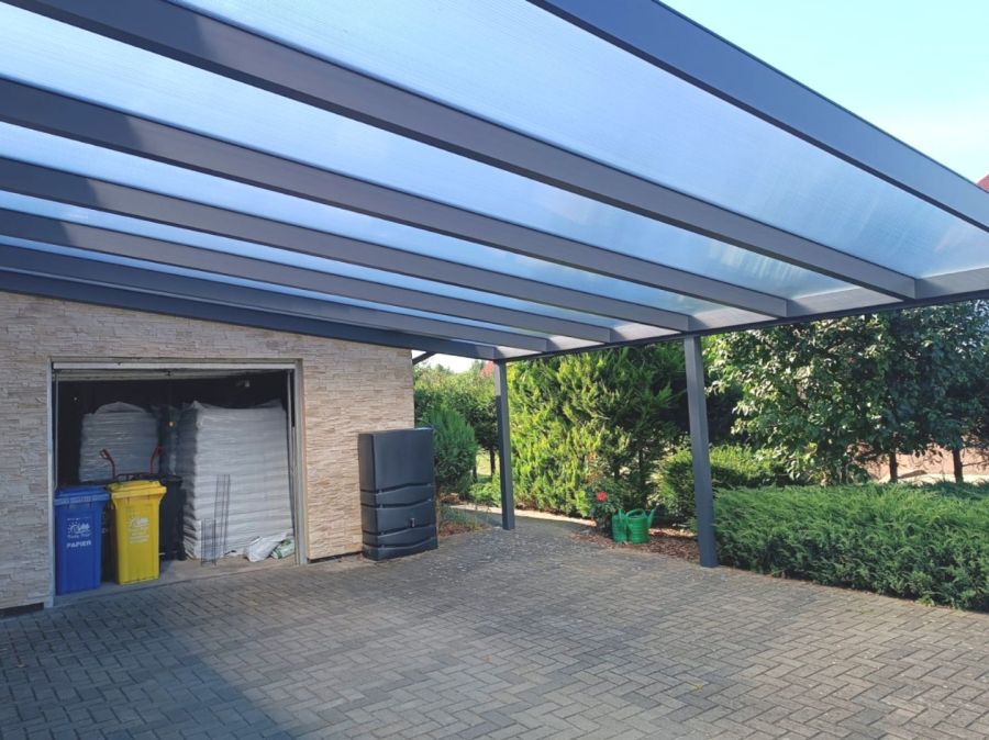 Wiata zadaszenie carport aluminiowy przyścienny: zdjecie 99437184
