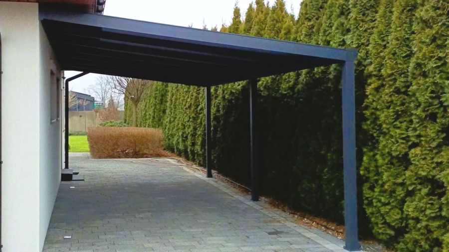 Wiata zadaszenie carport aluminiowy przyścienny: zdjecie 99437186