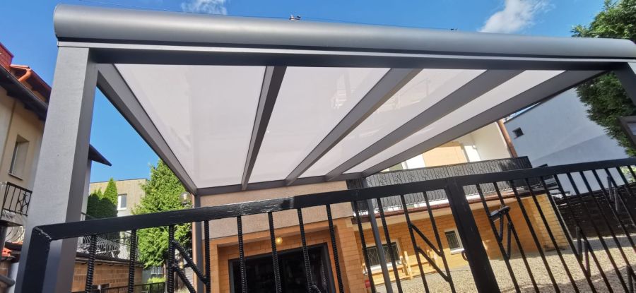 Wiata zadaszenie carport aluminiowy przyścienny: zdjecie 99437187