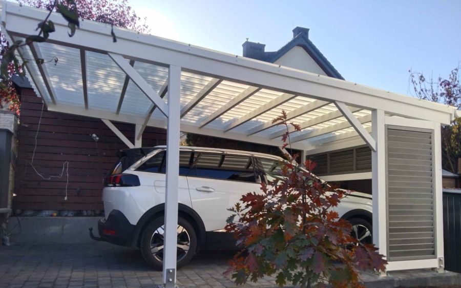 Wiata garażowa carport zadaszenie z drewna BSH: zdjecie 99437294