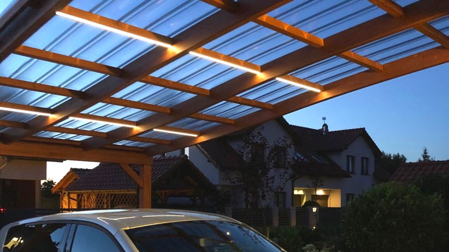 Wiata garażowa carport zadaszenie z drewna BSH: zdjecie 99437305