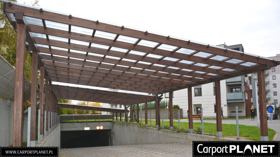 Wiata garażowa carport zadaszenie z drewna BSH: zdjecie 99437310