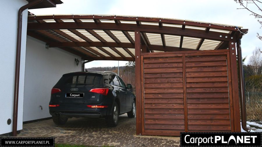 Carport wiata garażowa zadaszenie z drewna BSH: zdjecie 99437440