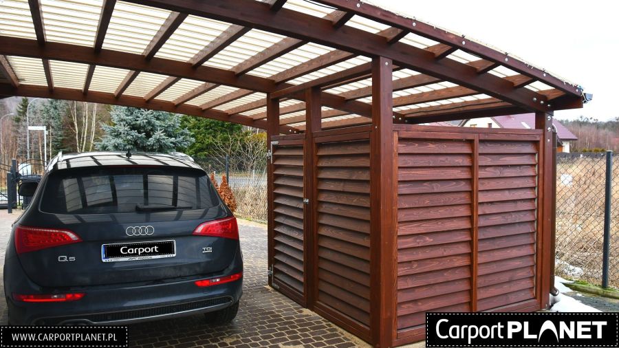 Carport wiata garażowa zadaszenie z drewna BSH: zdjecie 99437446