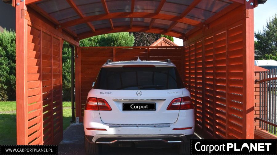 Carport wiata garażowa zadaszenie z drewna BSH: zdjecie 99437453