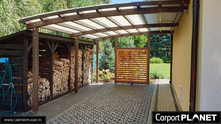 Carport wiata garażowa zadaszenie z drewna BSH: zdjecie 99437457