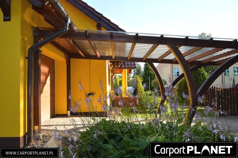 Carport wiata garażowa zadaszenie z drewna BSH: zdjecie 99437461