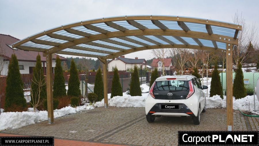 Carport wiata garażowa zadaszenie z drewna BSH: zdjecie 99437464