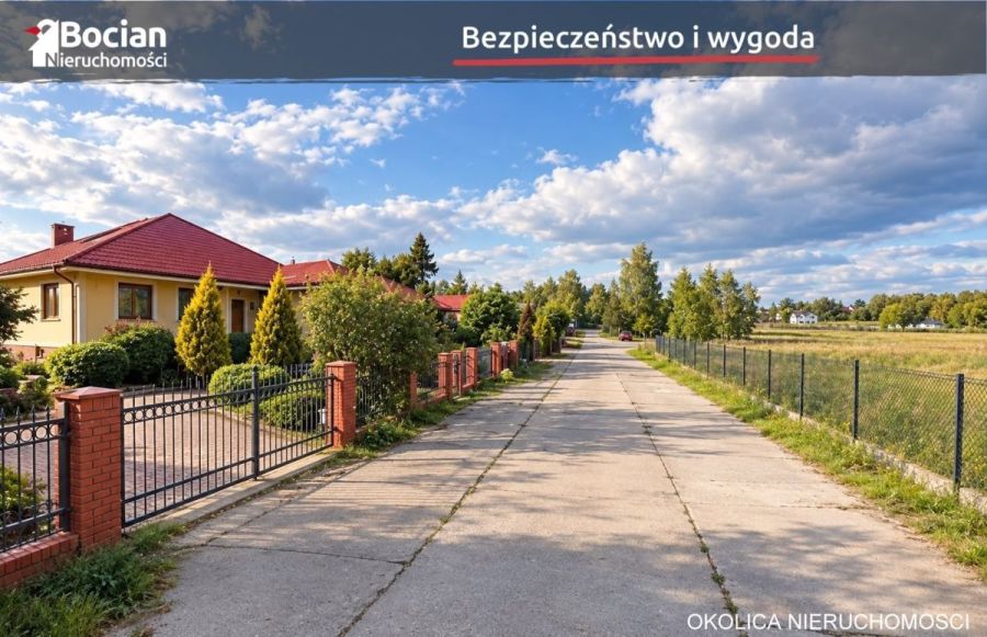 Słoneczna, płaska, uzbrojona działka- Dobrzewino !