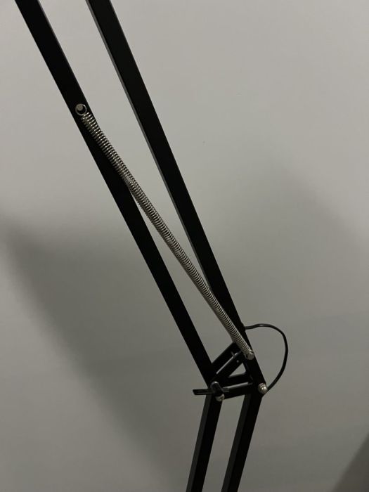 Lampa podłogowa czarna regulowana: zdjecie 99451873