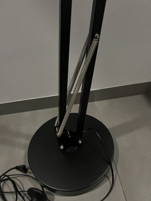 Lampa podłogowa czarna regulowana: zdjecie 99451874