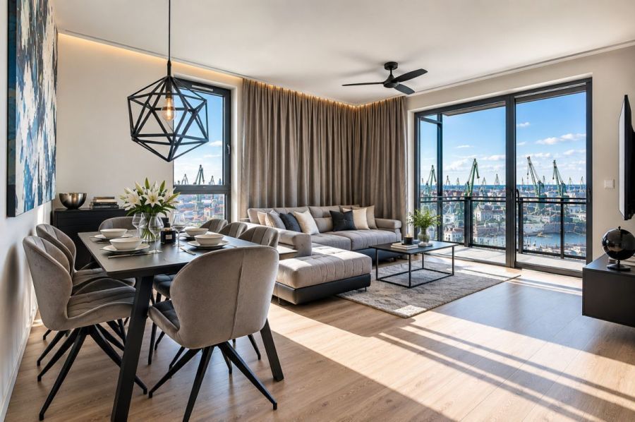 3 pokoje| 70 m&sup2;|Widok na Stocznię|Nowe budownictwo