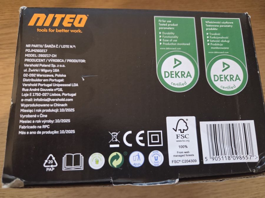 Ładowarka do akumulatorów Niteo 20V 2,4A: zdjecie 99459980