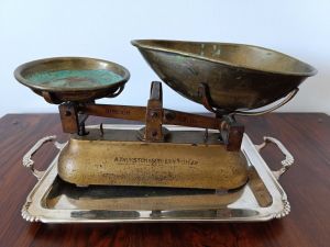 Waga szalkowa A. Thurston & Son Leyton Antyk Unikat: zdjecie 66538653