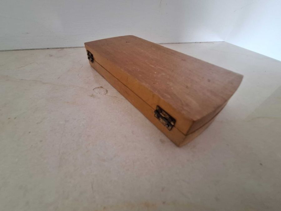Zestaw odważników w drewnianym etui Vintage: zdjecie 99460069