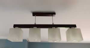 Zestaw 6 lamp styl glamour w kolorze wenge: zdjecie 66539321