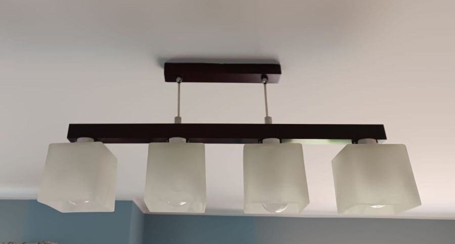 Zestaw 6 lamp styl glamour w kolorze wenge: zdjecie 99463934