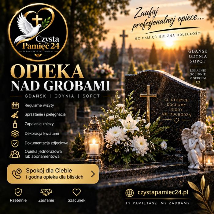 Opieka nad grobami | Gdańsk, Gdynia, Sopot | Czysta Pamięć 24: zdjecie 99465480