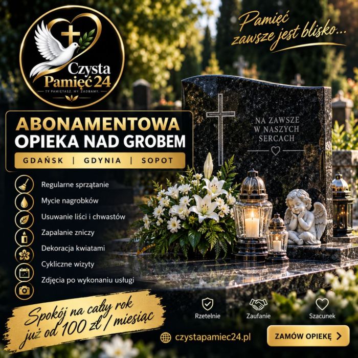 Opieka nad grobami | Gdańsk, Gdynia, Sopot | Czysta Pamięć 24: zdjecie 99465483