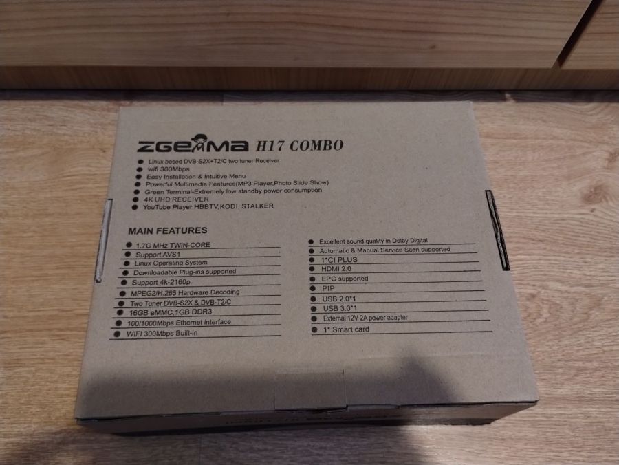 Tuner 4K UHD Zgemma H17 Combo DVB-S2 + DVB-T2/C: zdjecie 99465744