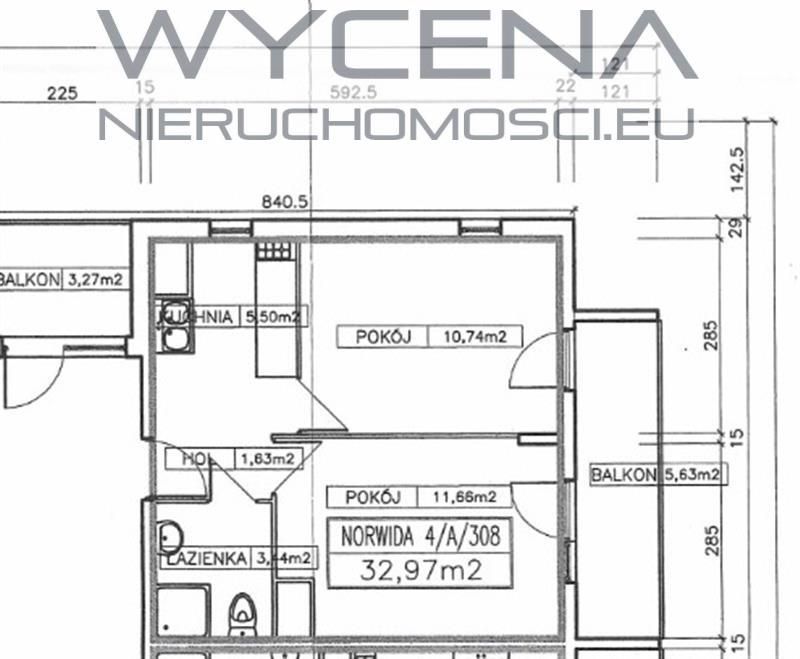 Mieszkanie Gdynia ul. Norwida 2 pok. 32,97 m2
