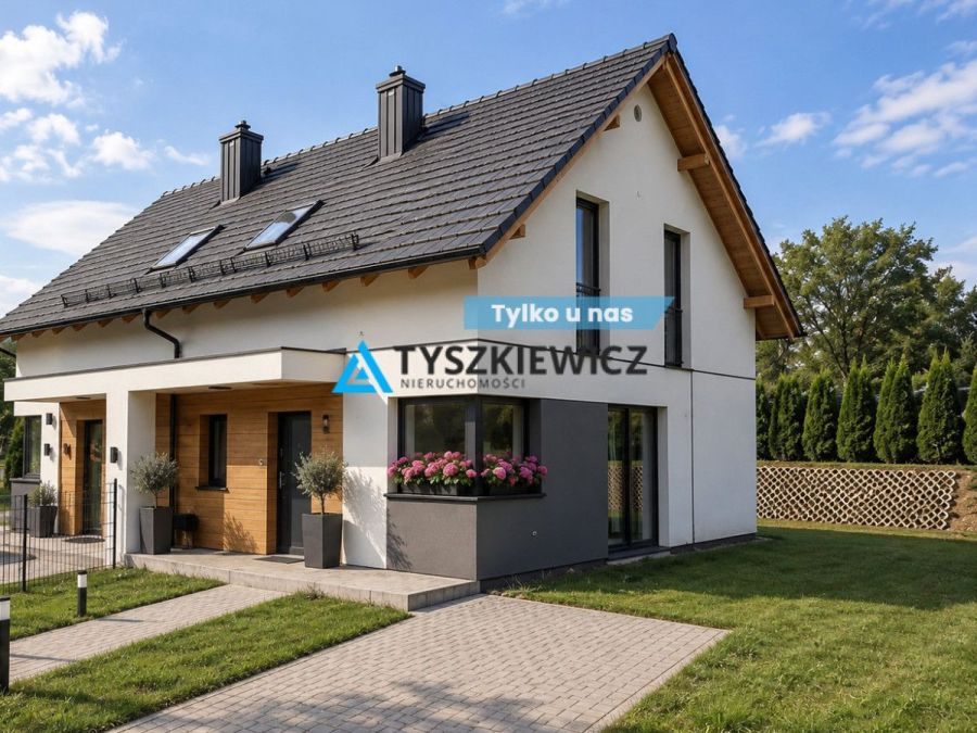 Nowy bliźniak w Leśniewie. Gotowy do zamieszkania.