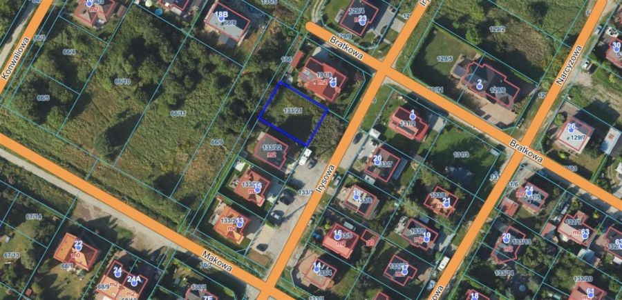 Działka budowlana 409 m2 - Rumia, ul. Irysowa