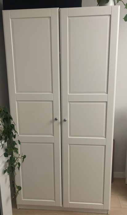 szafa ikea dwudrzwiowa biała: zdjecie 99480557
