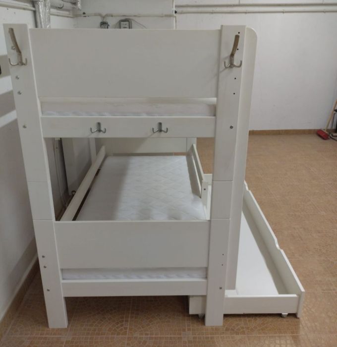 Łóżko piętrowe drewniane: zdjecie 99480561