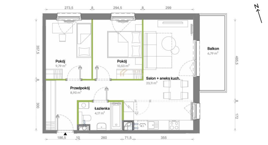 Gotowe 3 pokoje | komórka | Miejsce w hali garaż.: zdjecie 99583757