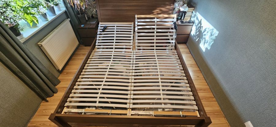 Ikea Nyvoll 160x200 + 2 stel. Sultan Laukvik 80x200 + belka Skorva: zdjecie 99484144
