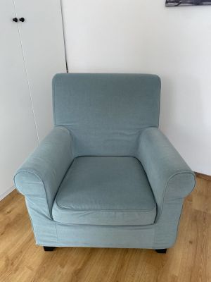 Jasnozielony fotel IKEA wygodny, solidny, zdejmowany pokrowiec: zdjecie 66542237