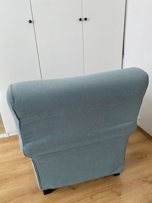 Jasnozielony fotel IKEA wygodny, solidny, zdejmowany pokrowiec: zdjecie 99485063
